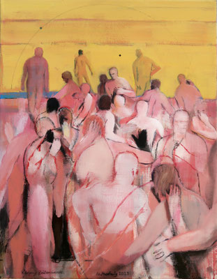 turning point, 2023, Acryl auf Leinwand, 90x70cm