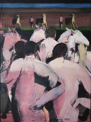 Pferdehalter, 1994, Öl auf Leinwand, 120x90cm