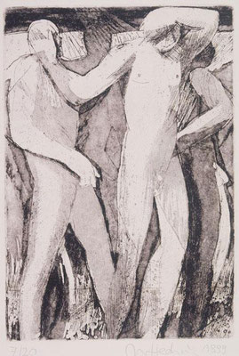 Körper III, 1999, Radierung, 24x16,5cm, Edition 20