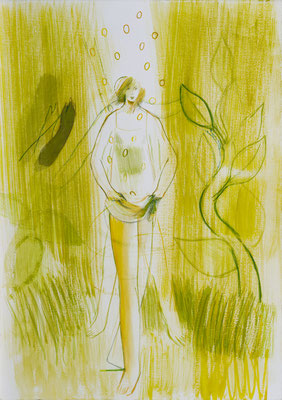 Sterntaler, Aquarell 09, 2008, 47x33cm