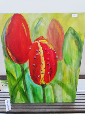 Tulpen    40 x 50 cm           verkauft                                                      45,00€