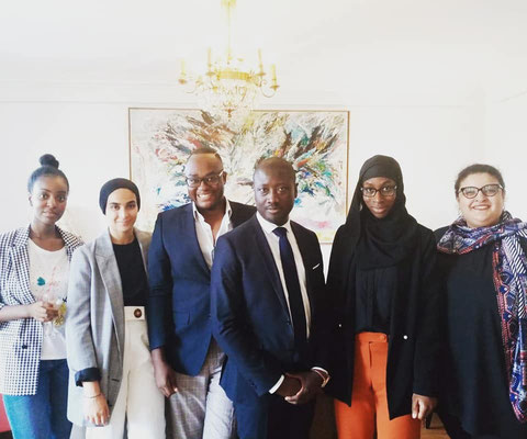10/07/19: À la rencontre "Yes Akademia" dans un des salons de l'assemblée nationale (le salon de la Questure) avec les jeunes et Patrice Anato, député LREM de la 3e circonscription de la Seine-Saint-Denis.