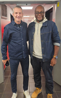 10/09/2025: À Lille ce jour, domaine de Luchin, siège du Losc (club pro et centre de formation). Interventions ce jour pour la LFP (Ligue de Football Professionnel) auprès du Top Management et des supporters.   À la fin, un entretien chaleureux avec Olivier Létang, président du club👍🏾