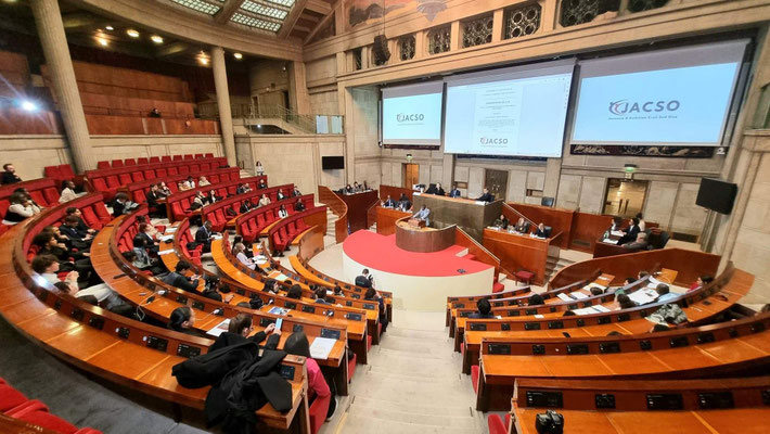 17/11/2022: À Paris, Conseil Économique Social et Environnemental (CESE), simulation parlementaire avec les jeunes de notre partenaire l’association JACSO.