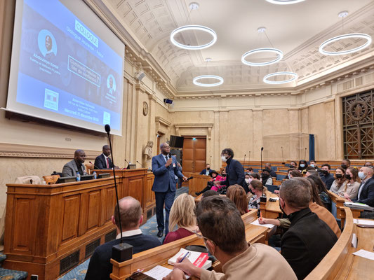 15/12/2021: Module FR "Dialogue Police / Population" à l'assemblée nationale avec le député de la 3e circonscription de la Seine-Saint-Denis, Patrice Anato et Abdoulaye Kanté.