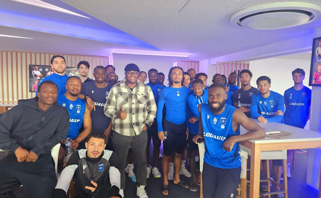 25/02/2026: À Auxerre, stade l'Abbé Deschamps.  Interventions ce jour pour la LFP auprès de: 1/: L'équipe première de Ligue 1 2/: Le Top Management  3/: Les représentants des groupes de supporters. Lutte contre les discriminations. 