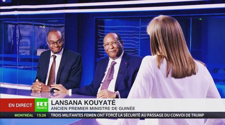 11/11/18: Intervention d'Abel Boyi et Lansana Kouyaté (ancien 1er ministre de la République de Guinée) sur RT France. Sujet: Les enjeux diplomatiques des commémorations du centenaire de l'armistice - Paris 2018.