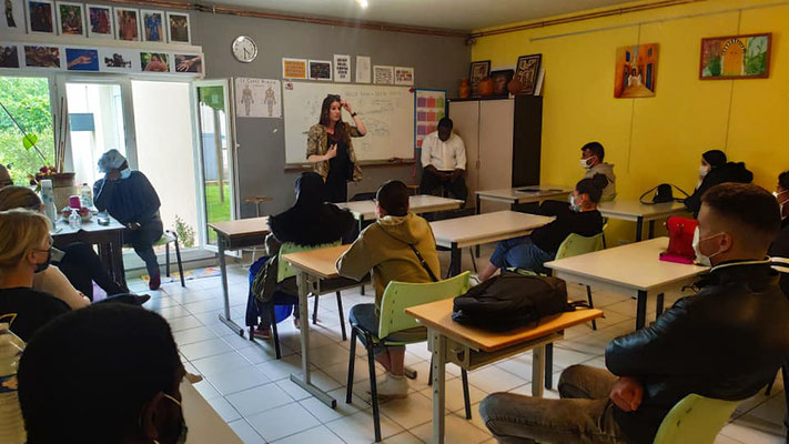 19/05/21: Module "Savoir Faire - Faire savoir" avec Stéphane Tiki dans les locaux de "Femmes sans frontière" à Creil