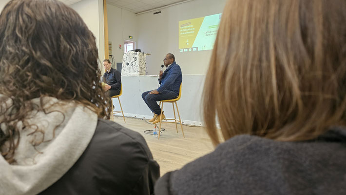17/04/2025: À Gravigny dans l'Eure, salle Gérard Philippe. Intervention aux rencontres de l'éducation et de la prévention organisées par la Ligue de l'enseignement de l'Eure. 