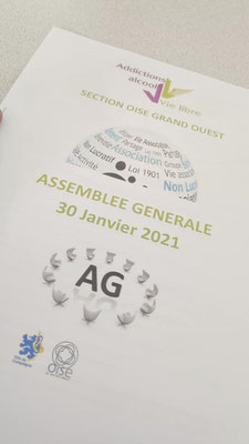 30/01/2021: Assemblée Générale annuelle de "Vie Libre" - Section Oise / Grand Ouest en présence de monsieur Pierrre Vatin, député de la 5e circonscription de l'Oise et madame Sandrine de Figueiredo, vice-présidente du Conseil Départemental.