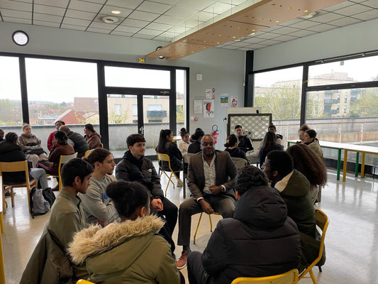 05/04/2024: À Sarcelles, lycée Maryse Condé. Intervention à l'événement organisé par "Graines de France", les "Rencontres du possible - c'est à toi que je parle!"