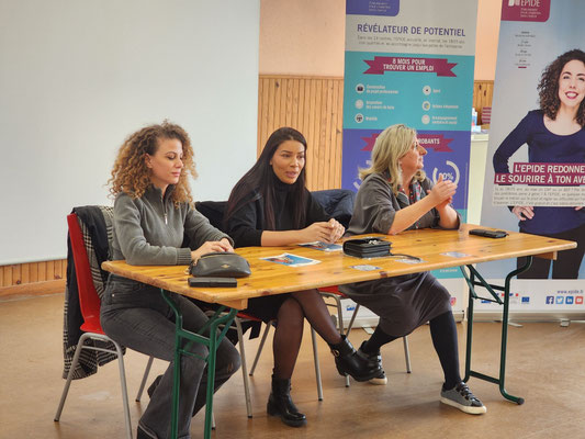 27/02/2024: À Doullens, centre ÉPIDE. Conférence sur les TCA (Troubles du Comportement Alimentaire) avec Majda Sall et Sarah Frikh. 