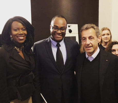 12/03/19: Gala de la fondation CENTAURE (accompagnement de personnes ayant reçu une greffe). Ici avec un ancien président de la république française, monsieur Nicolas Sarkozy