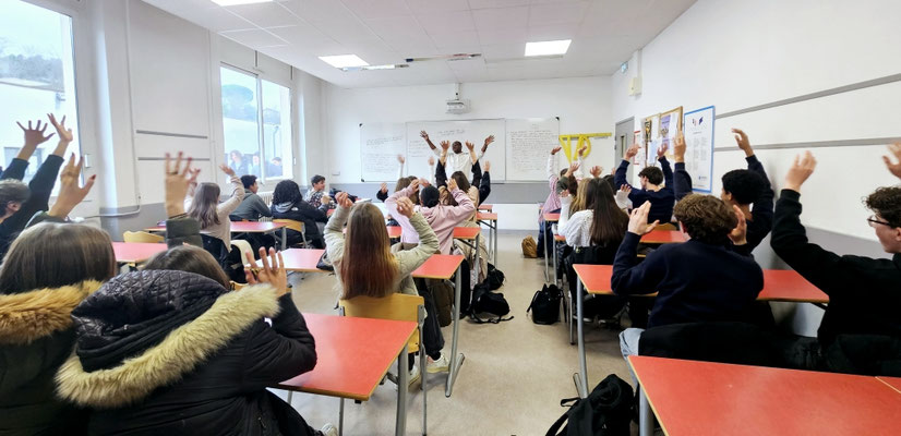 11/12/2025: À Valence, Institution Notre Dame. Intervention en classe de 2nde en matinée. Module FR "Les dangers de la génération TikTok".