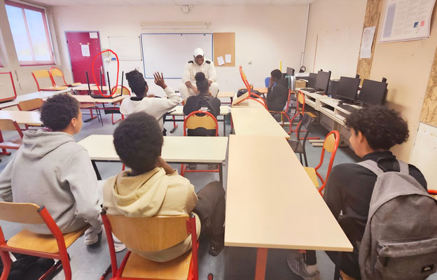 27/05/2025: À Rosny-sous-Bois, collège Saint-Exupéry. Intervention auprès des jeunes du dispositif RSE "Réussir Son Envol".