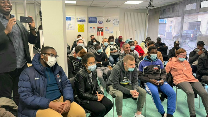 04/11/2021: Intervention de Jean-Claude Muaka à l'école de la 2ème chance, antenne de Creil.