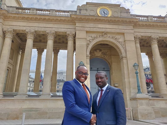 18/07/19: Avec Patrice Anato, député LREM de la 3e circonscription de la Seine-Saint-Denis à l'assemblée nationale. Mise en place d'un partenariat solide.