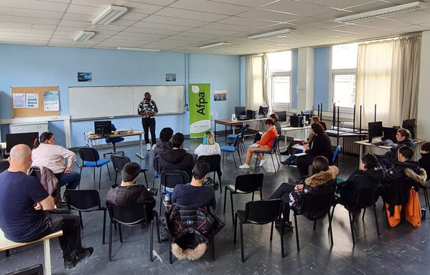 21/04/2022: Le Pont-de-Claix. Intervention d'Abel Boyi au centre Afpa, module FR "Théories du comportement".