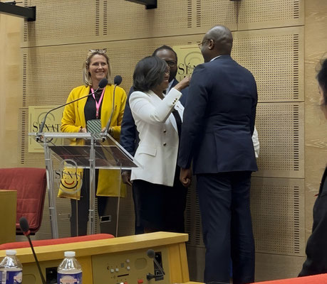 14/09/2024: À Paris, Palais du Luxembourg (Sénat). Participation de FR - Tous uniques, tous unis aux 3e Assises Nationales contre les Féminicides. Événement organisé par l'AFVF (Association des Familles de Victimes de Féminicides) en présence de Madame Élisabeth Moreno, ancienne Ministre déléguée à l'égalité Femmes/Hommes.
