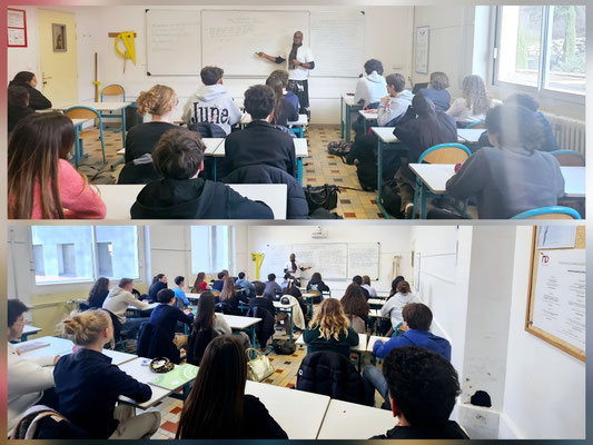 20/01/2026: À Valence, Institution Notre-Dame. Clôture de cycle avec 2 classes de seconde,module FR "Les dangers de la génération TikTok".