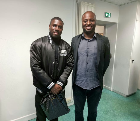 04/11/2021: Intervention de Jean-Claude Muaka à l'école de la 2ème chance, antenne de Creil. Avec Vivien Boyi, Président des "Talents du 18"