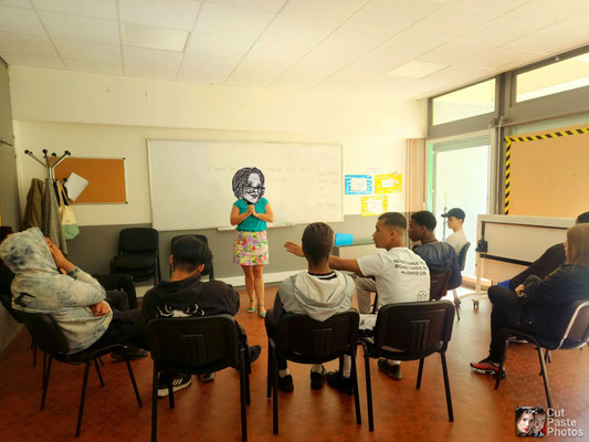 31/05/2023: À Meudon, centre Afpa. Intervention auprès des jeunes de la Promo16-18 avec Anne-Lise. Module FR "Dialogue Police/Jeunesse".