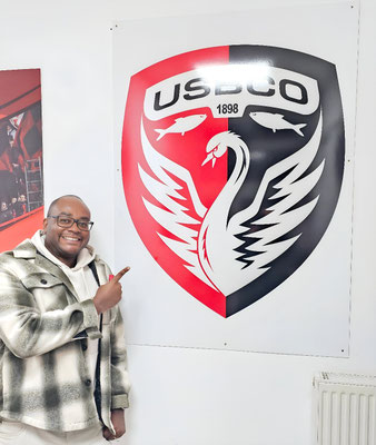 29/10/2025: Boulogne-sur-Mer, USBCO,Union sportive Boulogne Côte d'Opale, le club de foot qui évolue en ligue 2.   , intervention auprès des responsables des clubs de supporters les plus importants de l'Institution sur les discriminations et leurs manifestations. 