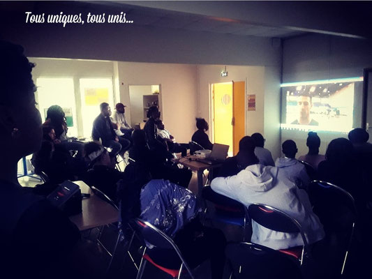04/05/18: Intervention vidéo de Sofyane Méhiaoui, international français de  basket-fauteuil lors de notre forum d'inclusion sociale ayant pour thème "Une jeunesse devant la sensibilisation du handicap" à la "Fabrique" à Longjumeau (91).