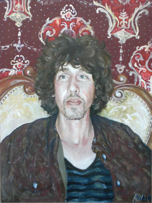 B. in Rot, 2011, Öl auf Leinwand, 90 x 60 cm