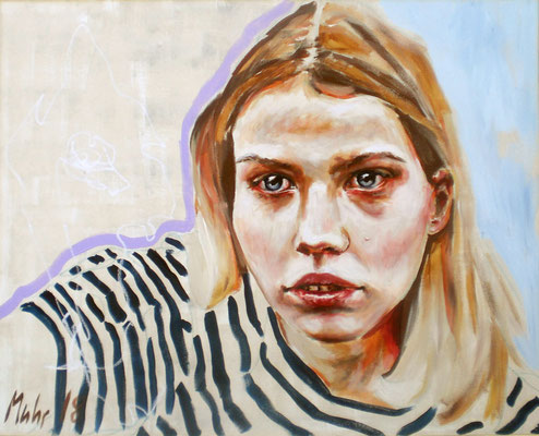Gone, 2018, Mischtechnik auf Leinwand, 80 x 100 cm
