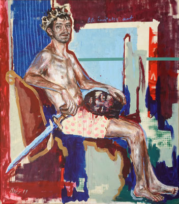 David's playground, 2019, Mischtechnik auf Leinwand, 200 x 185 cm