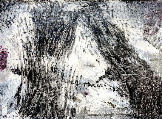 LICHTBLICK: 57x40cm, Acryl auf Papier - auf  KAPA fix aufgezogen, 2014