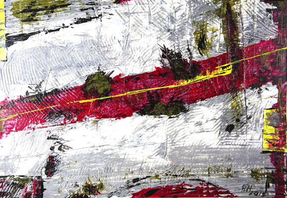 SCAR II: 42x62cm // Acryl auf Papier - auf  KAPA fix aufgezogen, 2018 - VERKAUFT