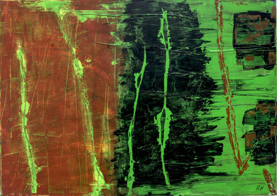 SCAR I: 50x70x2cm // Acryl auf Leinwand, 2017 - VERKAUFT
