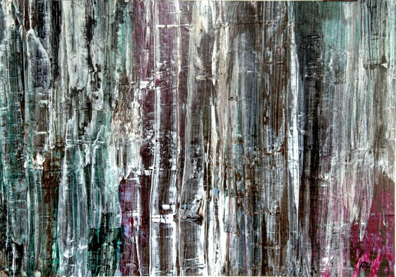 ZWISCHENRÄUME III: 58x41cm, Acryl auf Papier - auf KAPA fix aufgezogen, 2012