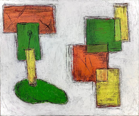 CHARITÉ: 60x50x2cm // Mischtechnik auf Leinwand, 2023