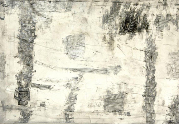 KICK OFF: 74x63cm //  Acryl auf Papier - auf KAPA fix aufgezogen, 2013