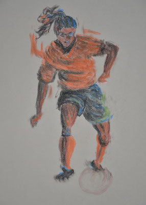 Fußballspieler - 30x40 cm
