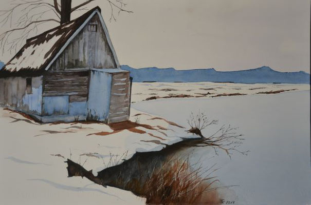 Haus am See - 38x56 cm