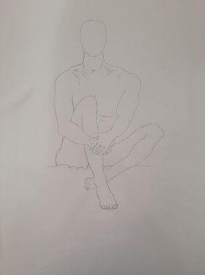 Mann 3 - 42x59 cm