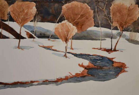 Winterwald - 38x56 cm