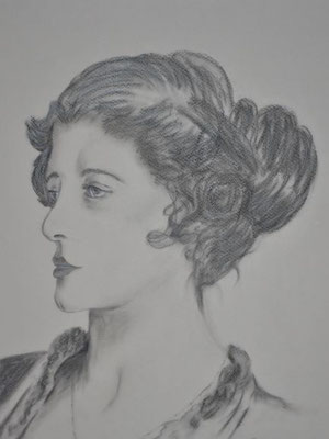 Frauenkopf 1 - 30x40 cm