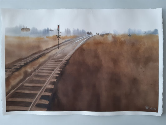 Schienenstrang - 38x57 cm