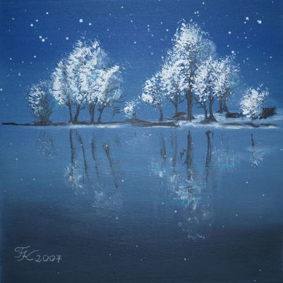 Winterlandschaft - 30x30 cm