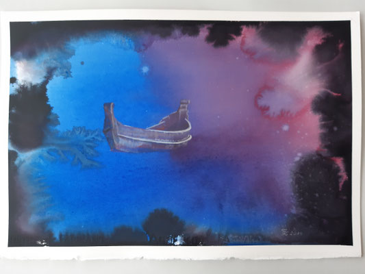 Himmelsbarke - 38x57 cm