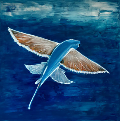Fliegender Fisch - 60x60 cm