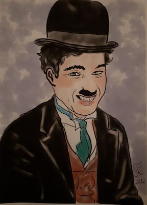 Charlie Chaplin 2 - 21x30 cm