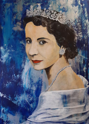 Queen Elizabeth II - 50x70cm