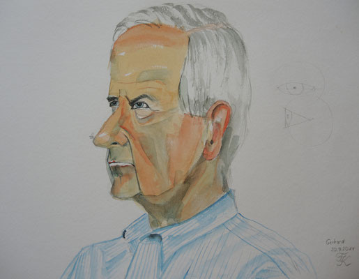 Mann - 42x55,5 cm