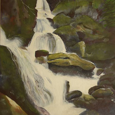 Wasserfall - 40x40 cm